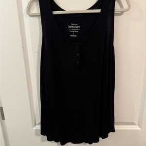 Torrid Black Sleeveless Relaxed Tank Top